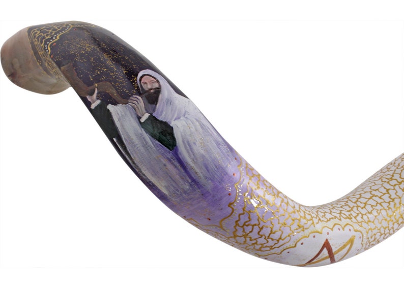 Handpainted Yemenite Kudu Shofar shofar Blowing Etsy