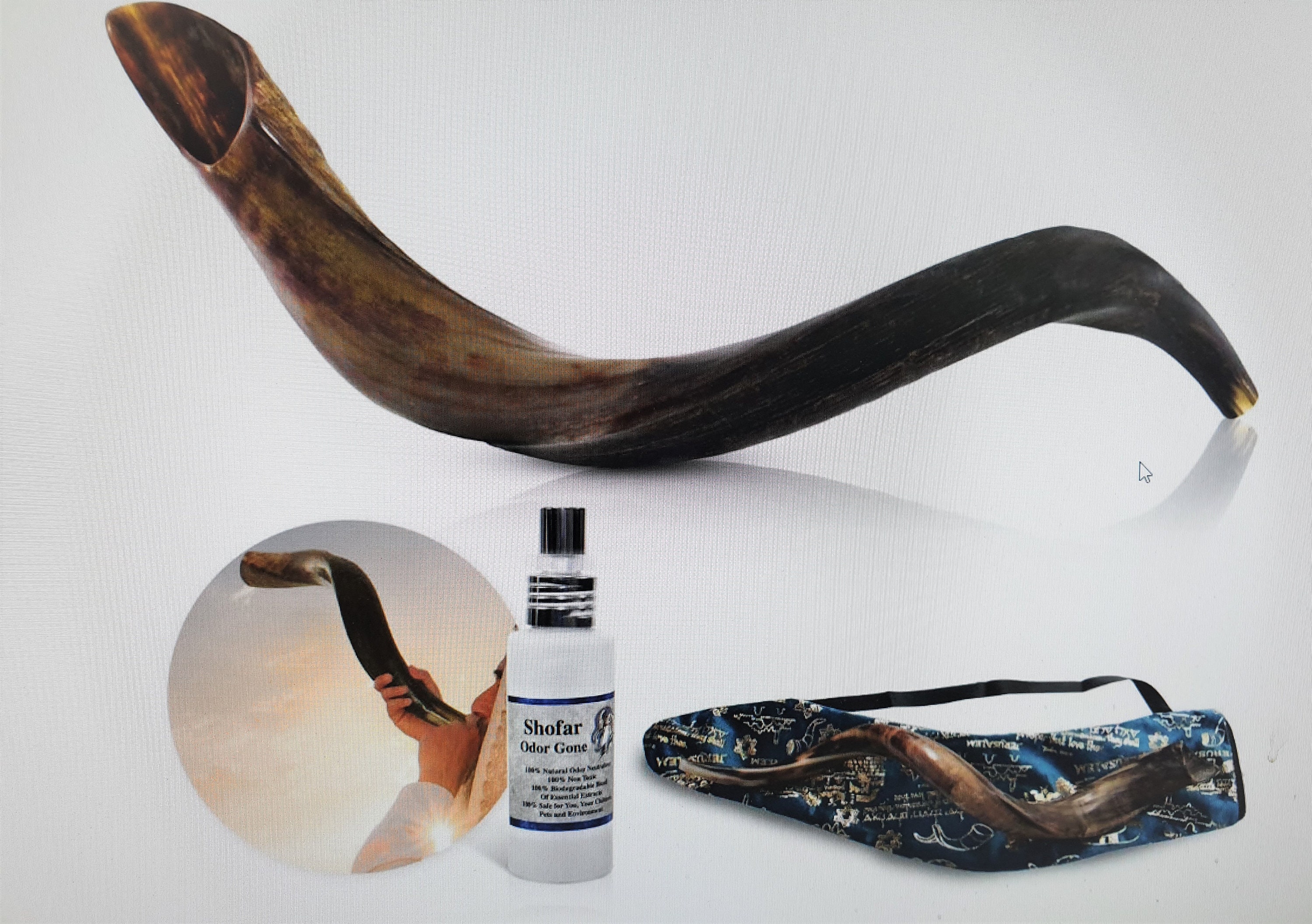 Kodu Shofar Set of Shofar Shofar Bag Anti Odor Spray Red Etsy