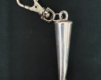 Shofar tip + Silver toping as key chein