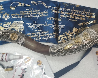 Silver Graftitin Symble Kodu Shofar Set - The White Brand