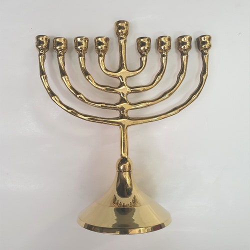 Menorah Hanukkah Judaica Hand Made in Israel Jewish Etsy Israel