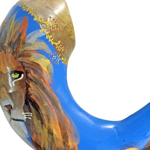 Authentieke Ram's Horn Shofar Uit Israël – 10-12 Inch Traditionele Joodse Feestdaghoorn Door LION OF JUDAH MARKET Shofar Ramshoorn