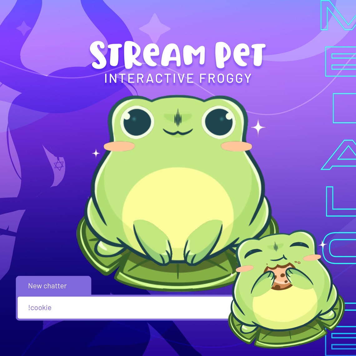 Stream Pet Interactive REACTS TO CHAT Twitch Stream Pet Frog Etsy