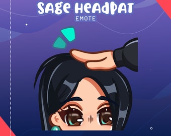 Head Pat Sage Emote for Streaming Streamer Twitch youtube discord