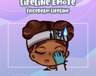 Lifeline Apex Legends Inspired Face Palm Emote for discord and twitch