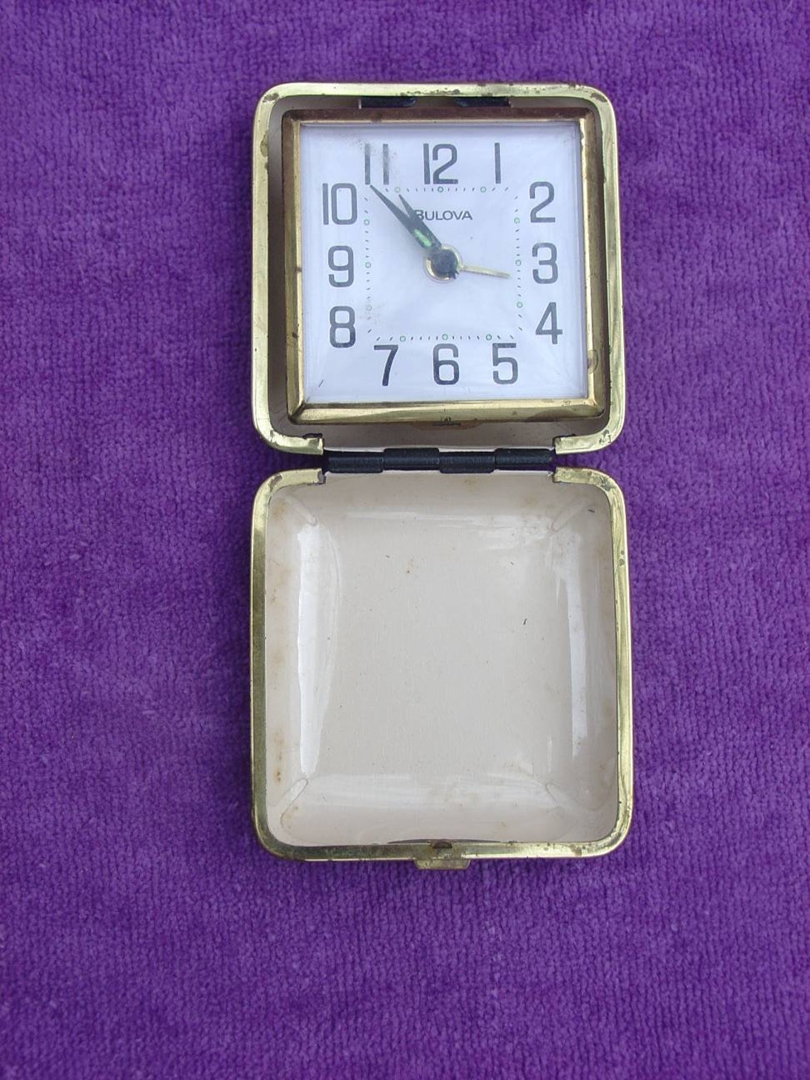 Bulova Travel Alarm Clock Etsy