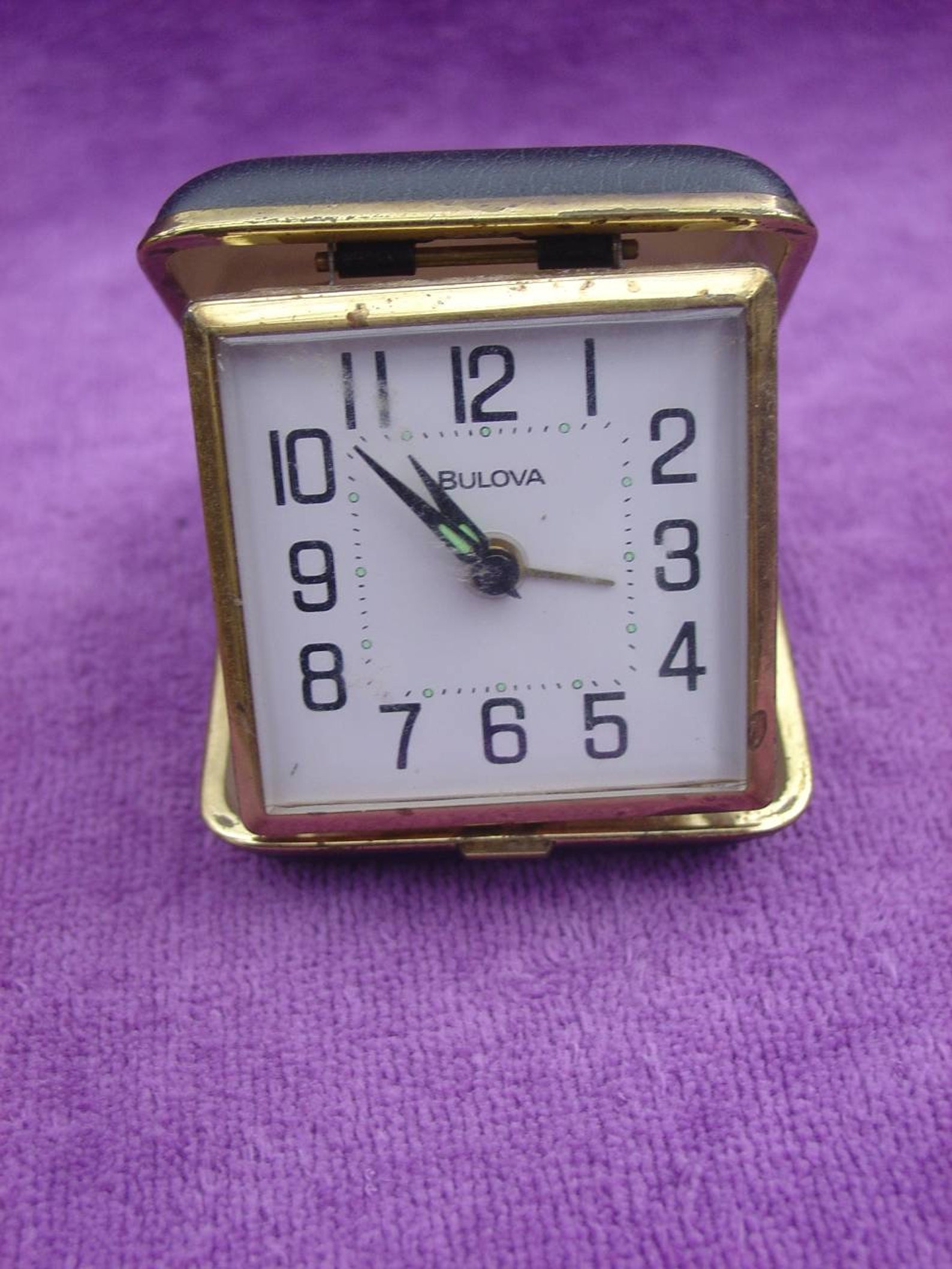 Bulova Travel Alarm Clock Etsy
