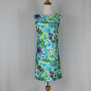 Roberta Lynn Hollywood Sleeveless 1960s Cotton shift Dress Sundress 60s dress XS New Condition, never worn