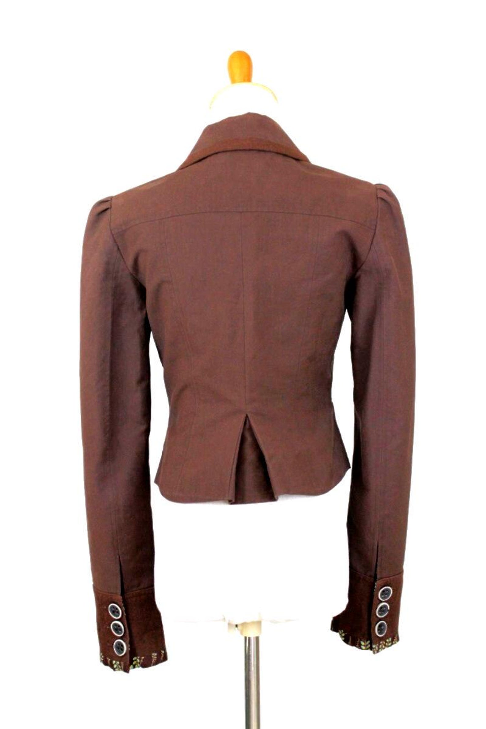 Victorian Ladies Riding Jacket Vintage KENZO Victorian Inspired Cotton and Linen Riding Jacket 36 6 S ...