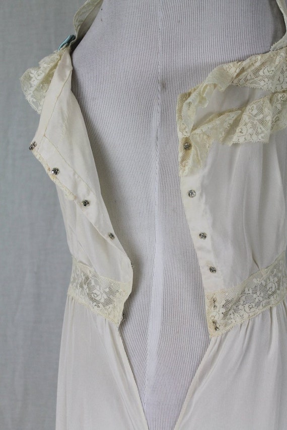Edwardian Ivory Silk Grecian Inspired Nightdress … - image 8