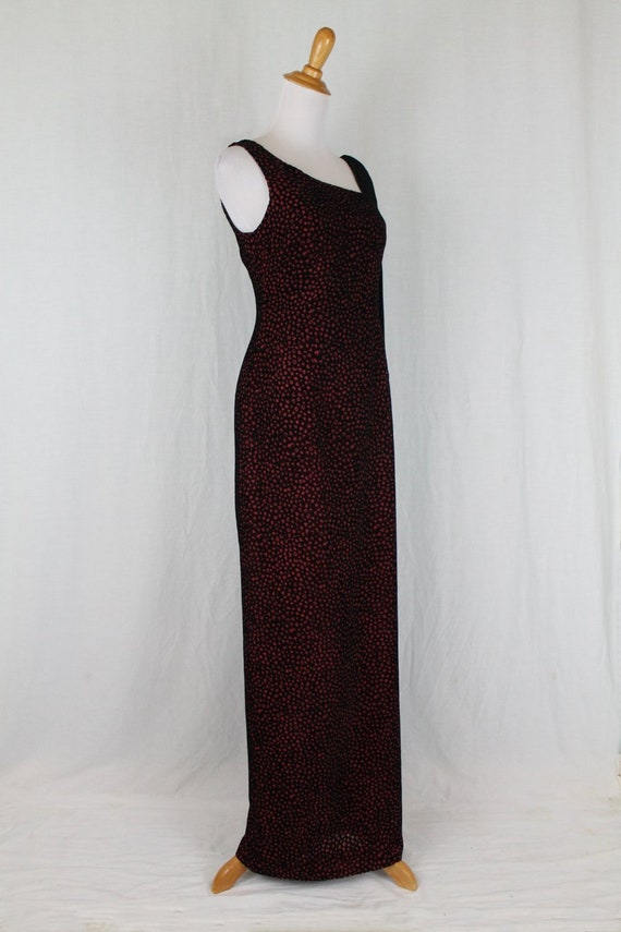 Vintage Nicole Miller Collection Long Burgundy an… - image 3