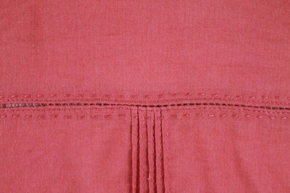 Vintage Comptoir des Cotonniers Paris Red Pintuck… - image 6