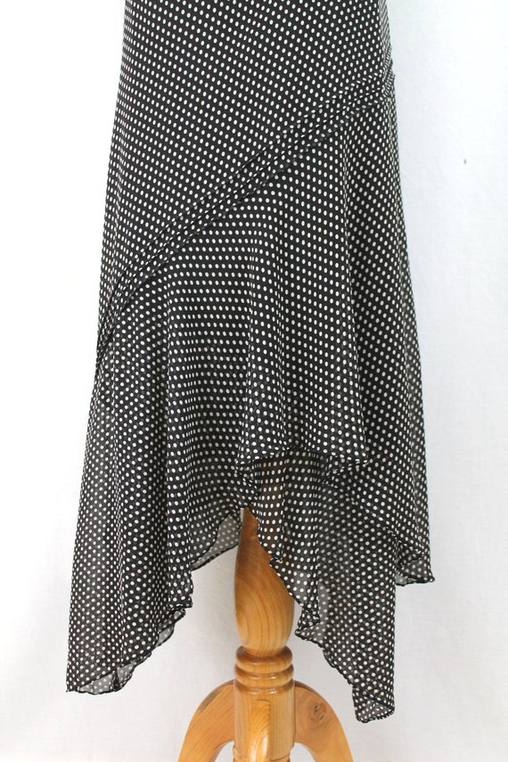 Vintage Adrianna Papell Black & White Polka Dot S… - image 8