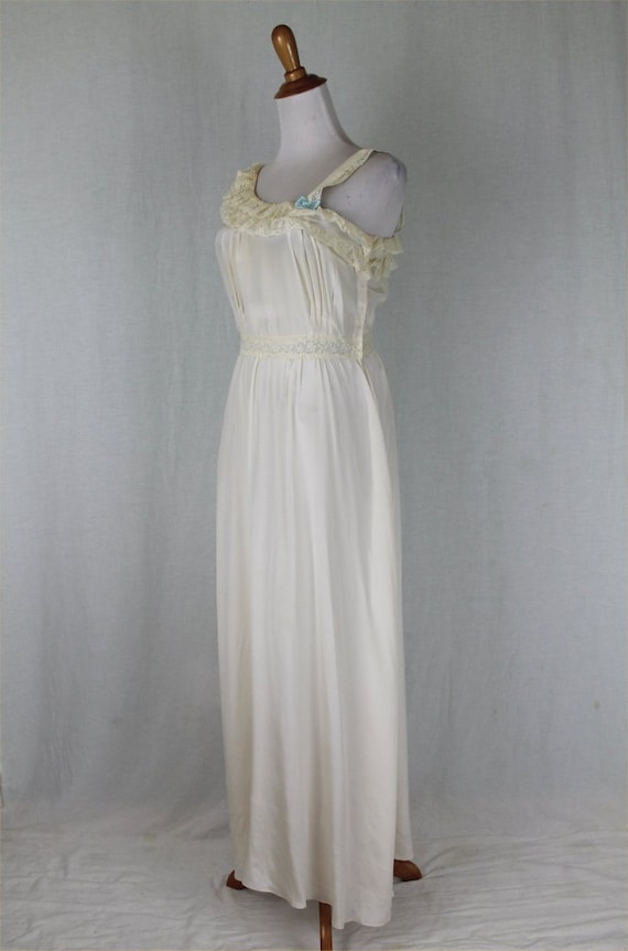 Edwardian Ivory Silk Grecian Inspired Nightdress … - image 2