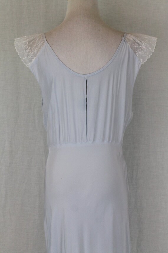 Vintage Betty Lou Lingerie 1930's Baby Blue Silk … - image 7