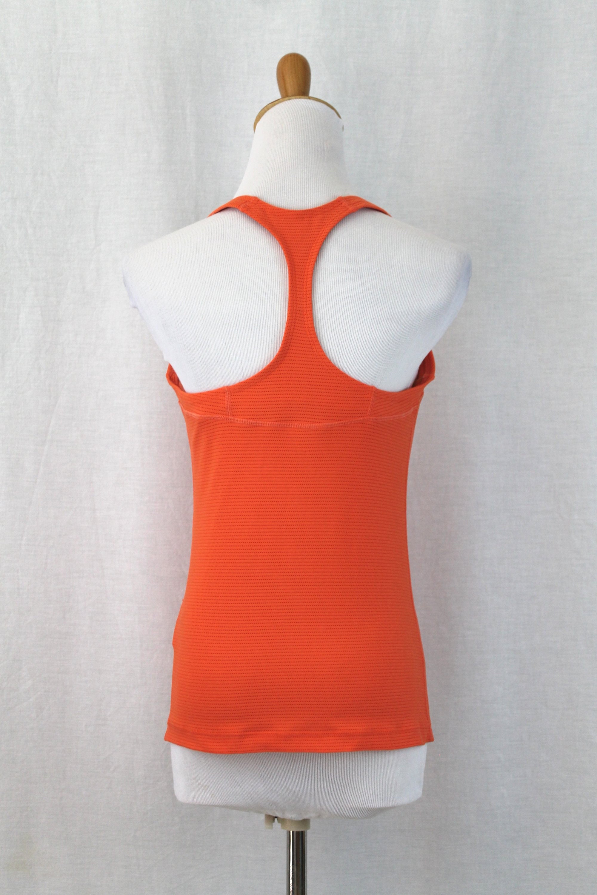 NIKE Dry Fit Y2k Orange Racerback Tank Workout Sports Bra