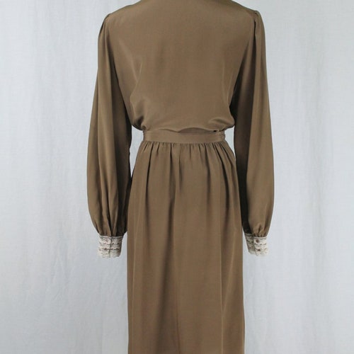 Shops Vintage Francesca of Damon for Starington Victorian Style Silk 2 piece Dress S