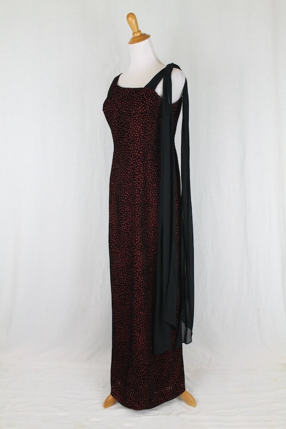 Vintage Nicole Miller Collection Long Burgundy an… - image 2