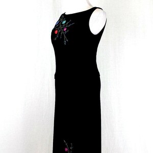 Vintage Adrianna Pall Perlen besetztes Kleider-Set: Y2K-Abend-Ensemble, Größe 44 Bild 3