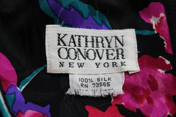 Vintage Kathryn Conover Long Sleeve Silk Dress wi… - image 10