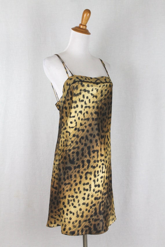 Vintage LEJABY PARIS Leopard Print Chemise Nightgown … - Gem