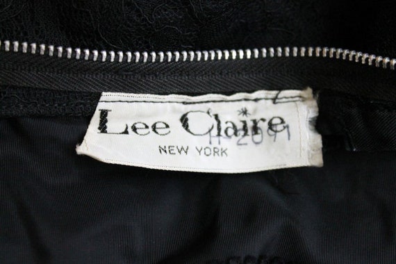 LEE CLAIRE New York Vintage 1950s Black Silk Chan… - image 6