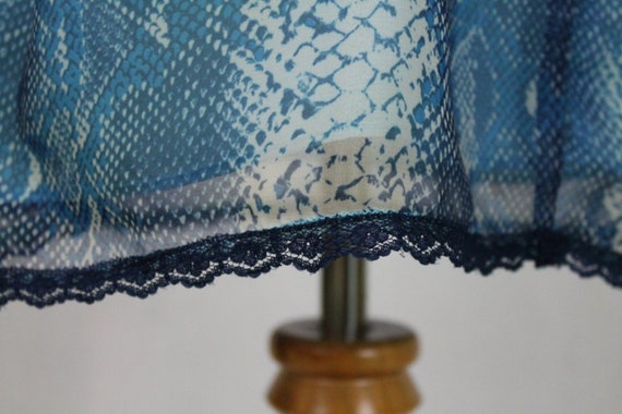 Y2K Blue Python Print Halter Dress - Max Studio B… - image 6