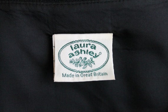 Vintage Laura Ashley Black Wool Blend Dress UK 10… - image 8