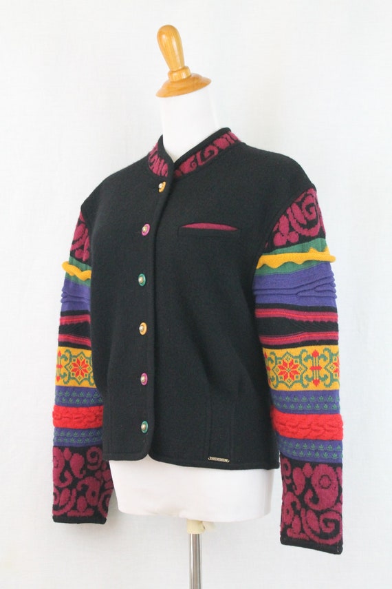 Vintage GEIGER Tyrol Boiled Wool Sweater Jacket 3… - image 3