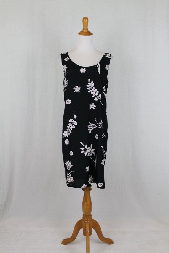 LAURA ASHLEY Blockprint Shift Dress USA 8 uk 12 M - image 1