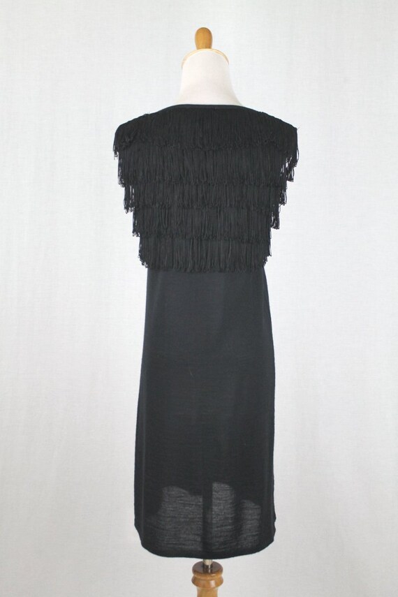 Vintage PAUL & JOE Sister Black Wool Knit Fringed… - image 5