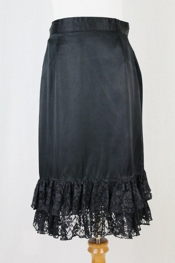 mid length satin skirts small