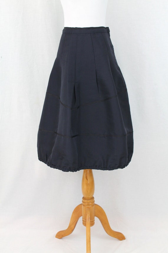Vintage Trelise Cooper Black Silk Bubble Skirt NZ 