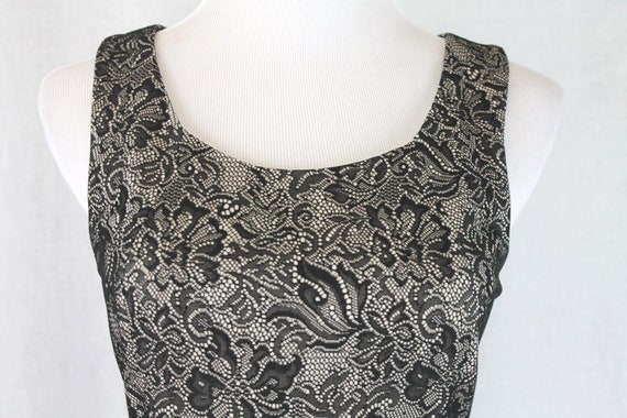 Vintage EXPRESS Black Lace Skater Dress - image 7