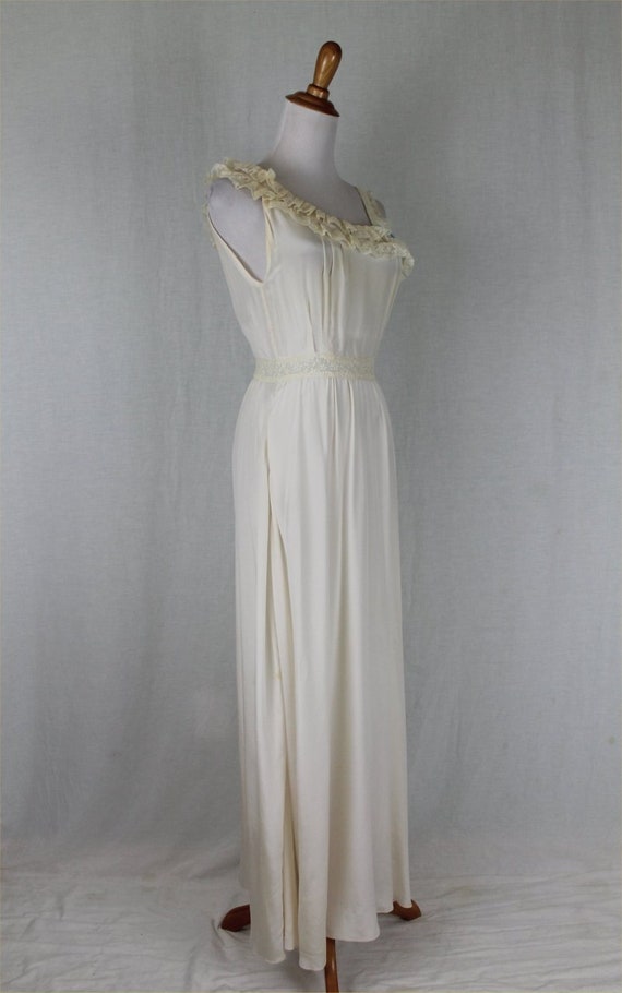Edwardian Ivory Silk Grecian Inspired Nightdress … - image 3