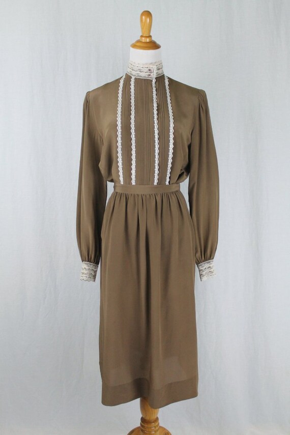 Francesca of Damon for Starington Victorian inspired Silk Two Piece Set Ensemble Dress S