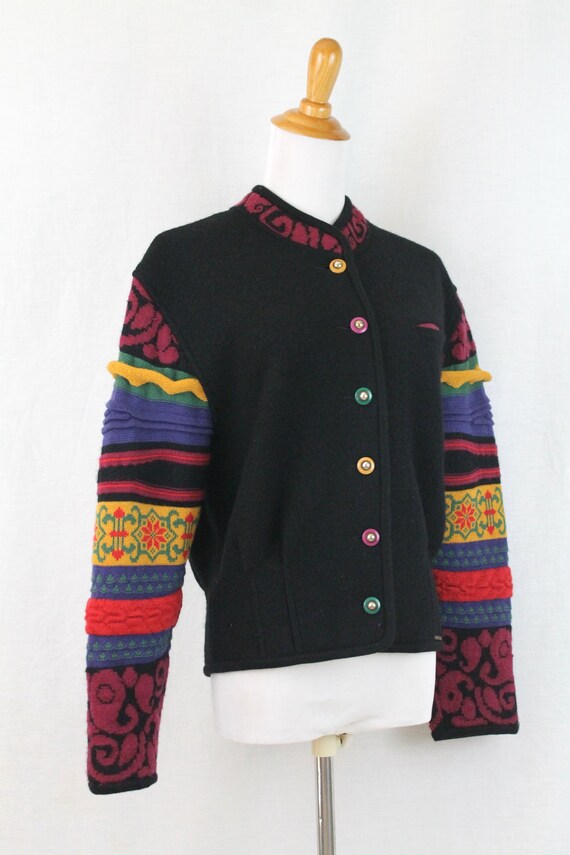 Vintage GEIGER Tyrol Boiled Wool Sweater Jacket 3… - image 4