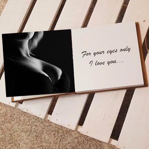 Boudoir Photo Album, Little Photo Book, Anniversary Gift for