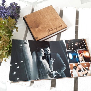 Leather Photo Album - rustic leather album w/wrap tie closure, for Family  Photo Album, Wedding Album, Travel Album - Claire Magnolia