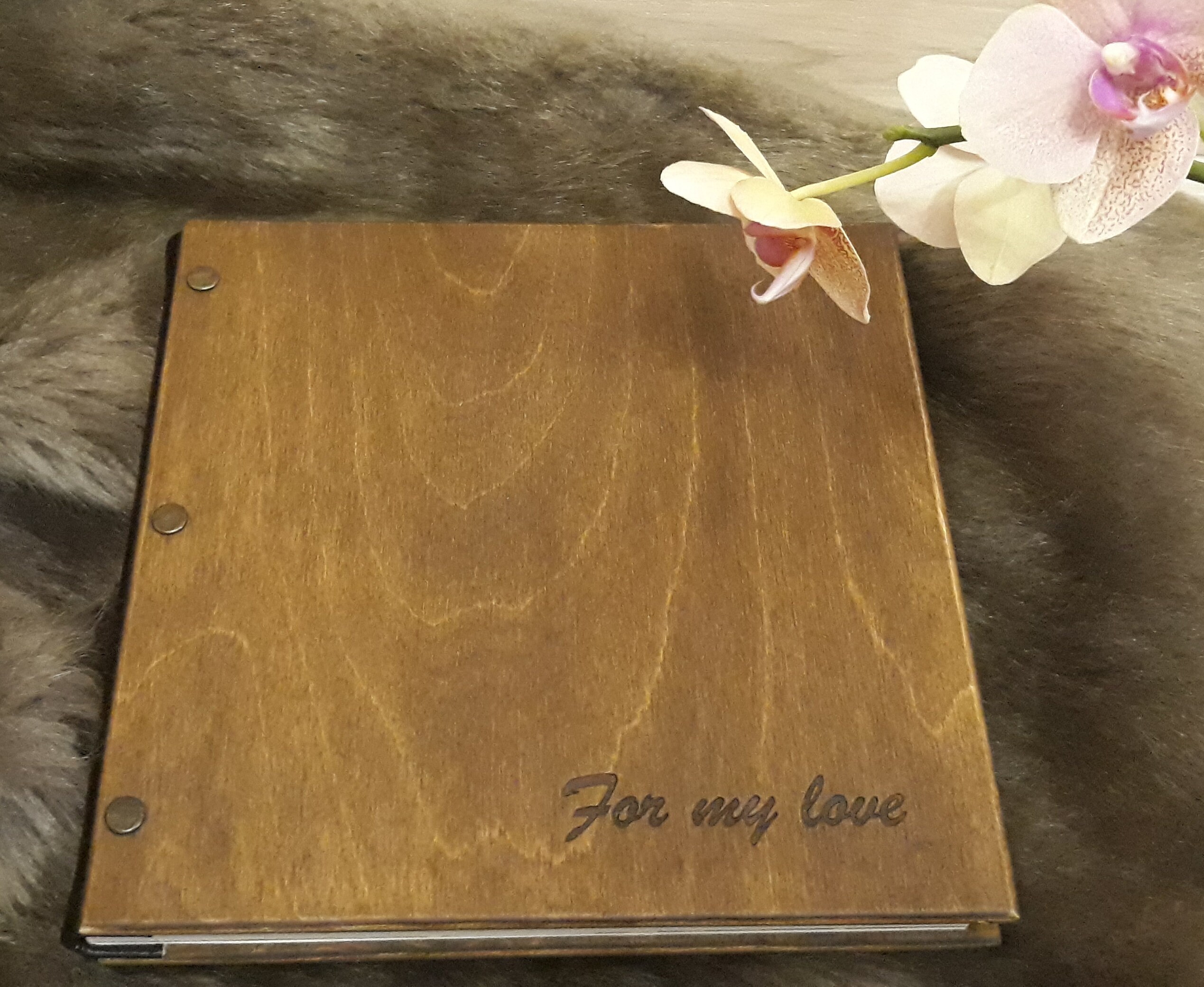 Bridal Shower Photo Album with Personalized Engraved Wood Etsy