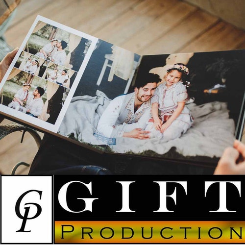 Big Wedding Photo Album With Custom Wooden Box, Photo Book