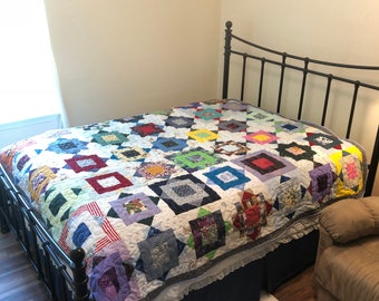 Rainbow Handcrafted Quilt