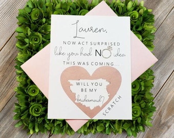 Maid Of Honour Cards Will You Be My Maid Of Honour Surprise Proposal Gifts PC449 