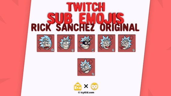 Twitch Streaming Subscriber Emotes Rick Sanchez Original Etsy Twitch Streaming Subscriber Emotes Rick Sanchez Original Etsy