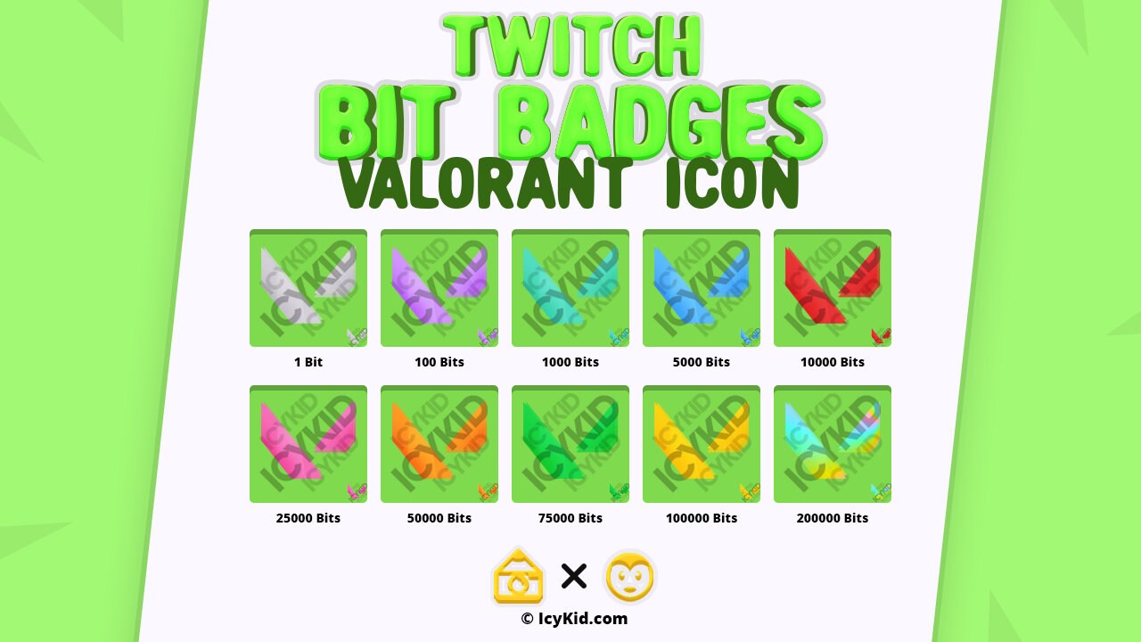 Twitch Bit Badges Volorant Icon Symbol Etsy Twitch Bit Badges Volorant Icon Symbol Etsy