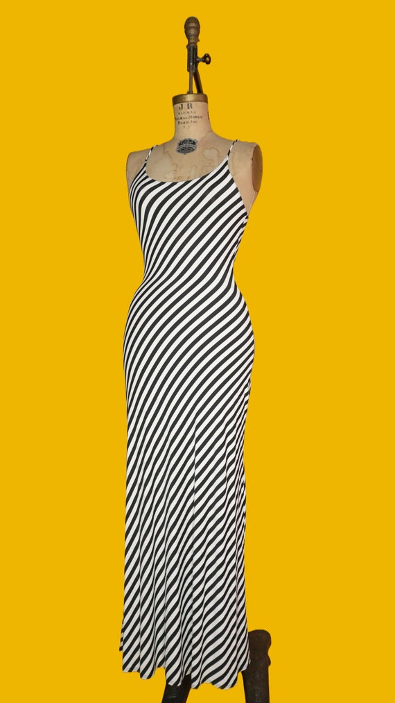 chinese dress ladies Buy Striped Fit and Flare Maxi Dresses at Amazon.in main image 0