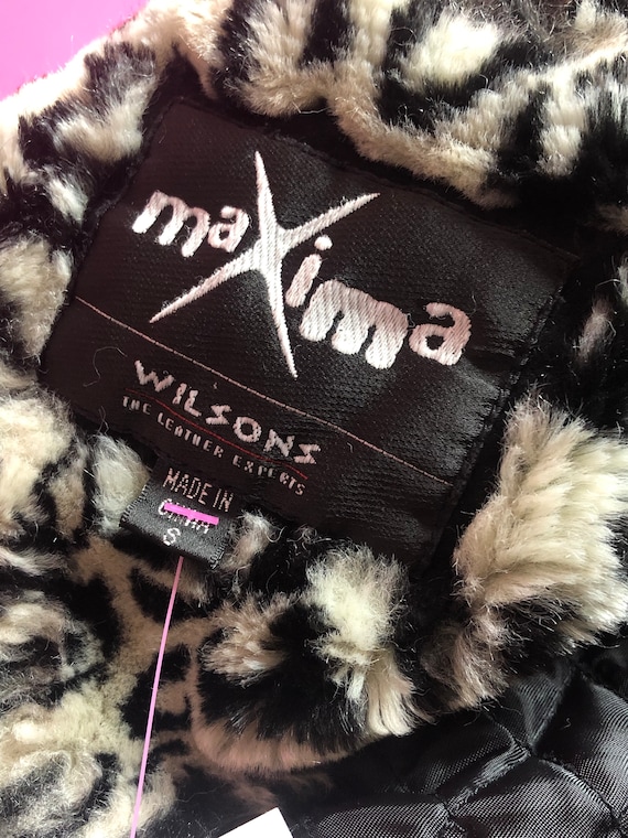 1990s-y2k WILSONS MAXIMA Black Suede Leather Cropped Black Jacket