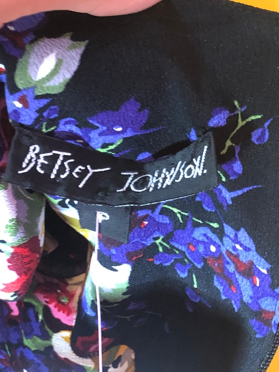 1990s BETSEY JOHNSON Sweetheart neckline.  Cap-sl… - image 10