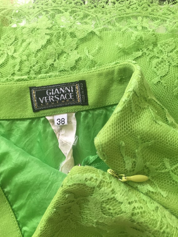 1990s RARE. Vibrant Lime Green. Neon. Fluorescent… - image 4