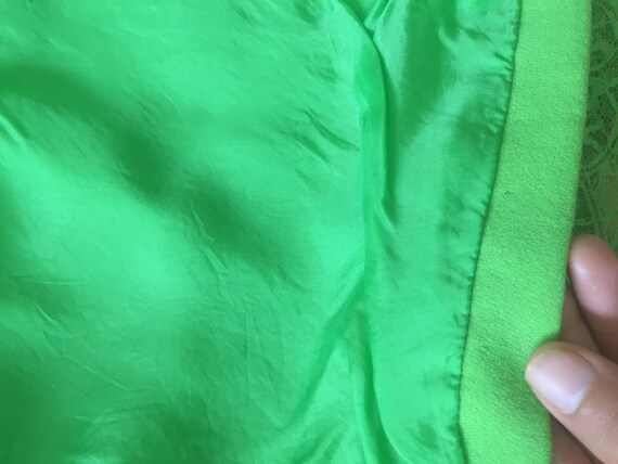 1990s RARE. Vibrant Lime Green. Neon. Fluorescent… - image 6